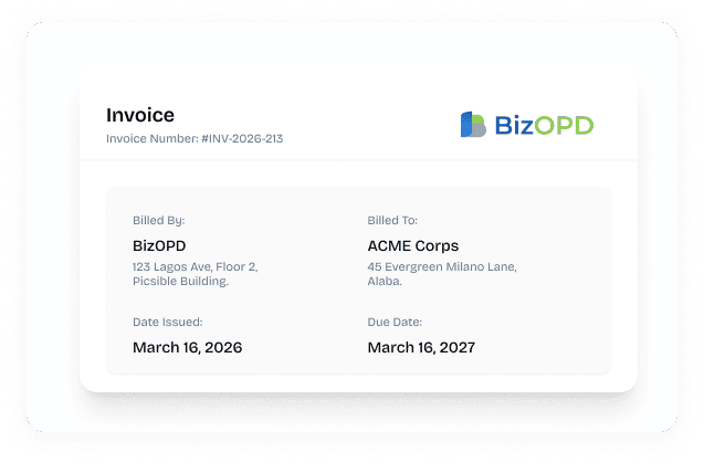 Personalized Business Invoicing